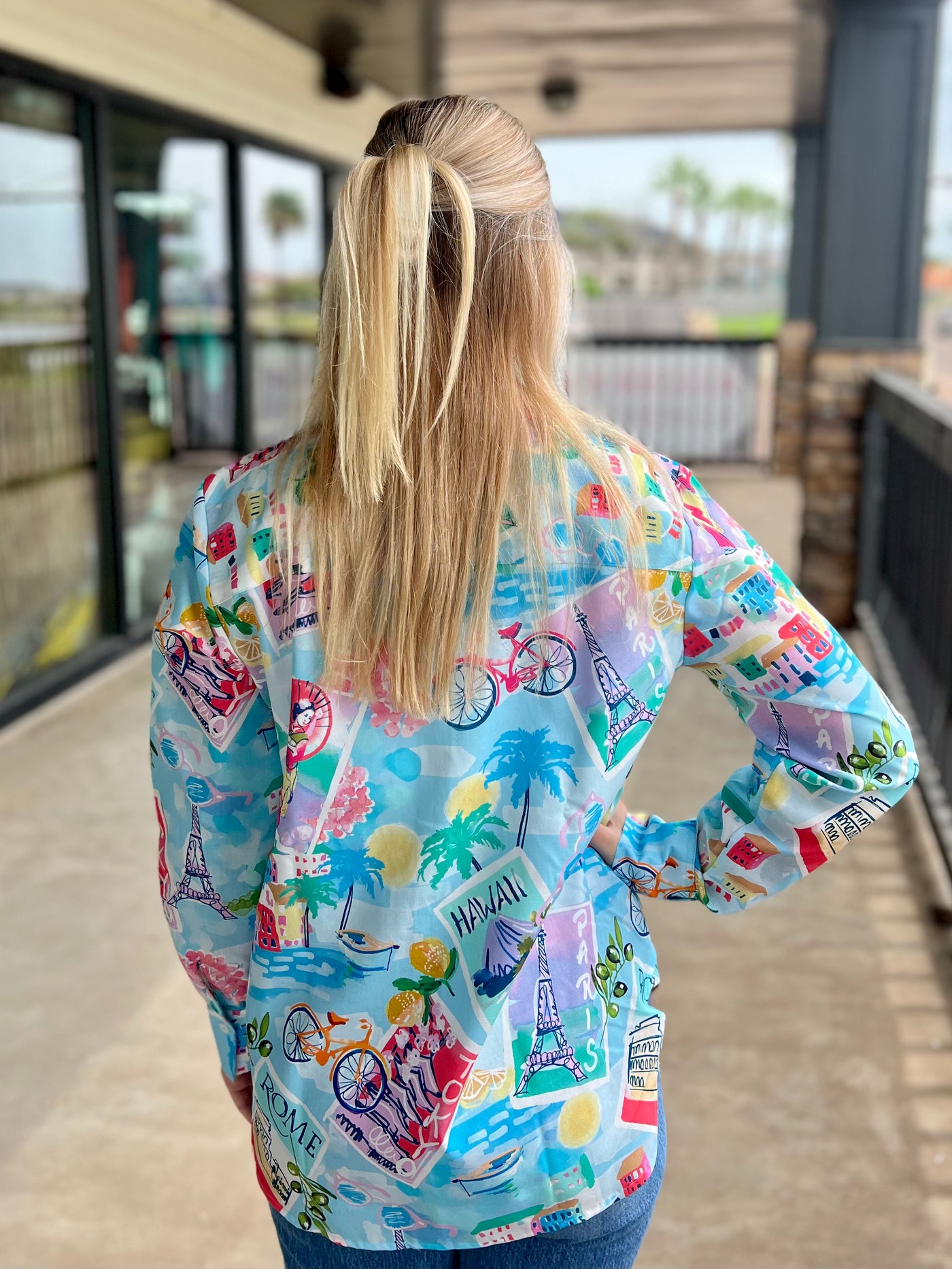 Blue Multi  Tconvo Shirt