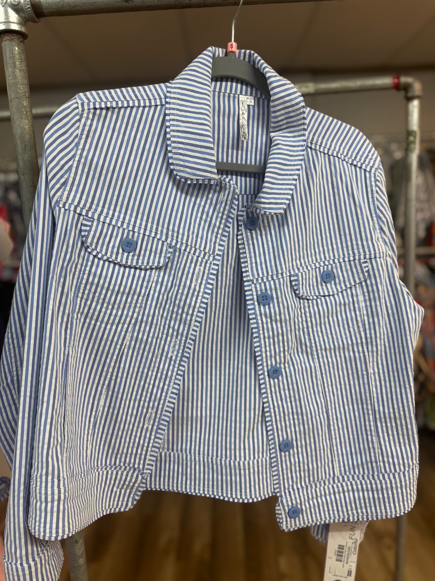 Blue & White Stripe Jacket