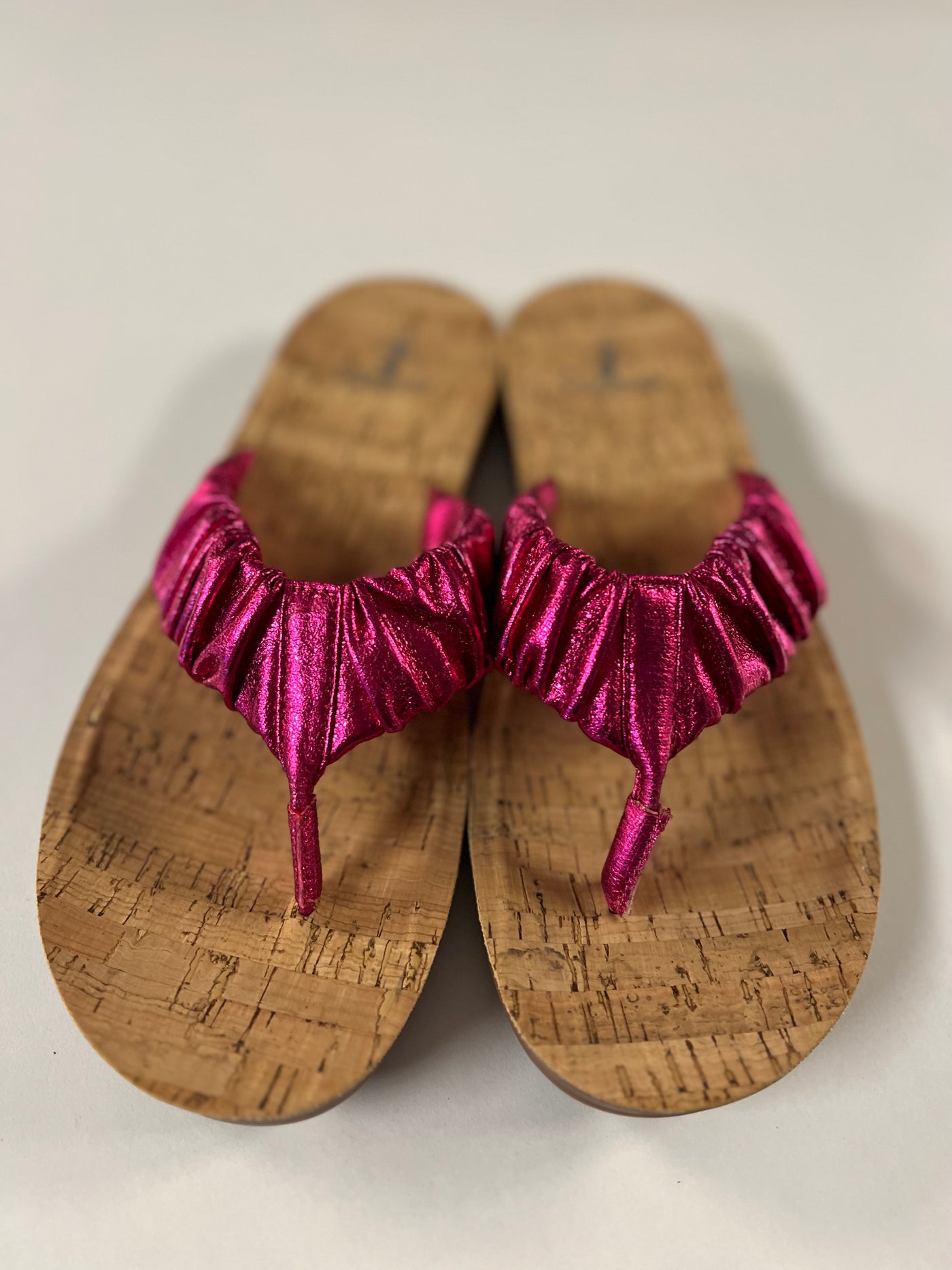 Fuchsia Crinkle Metallic