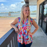 Multi Sleeveless Top