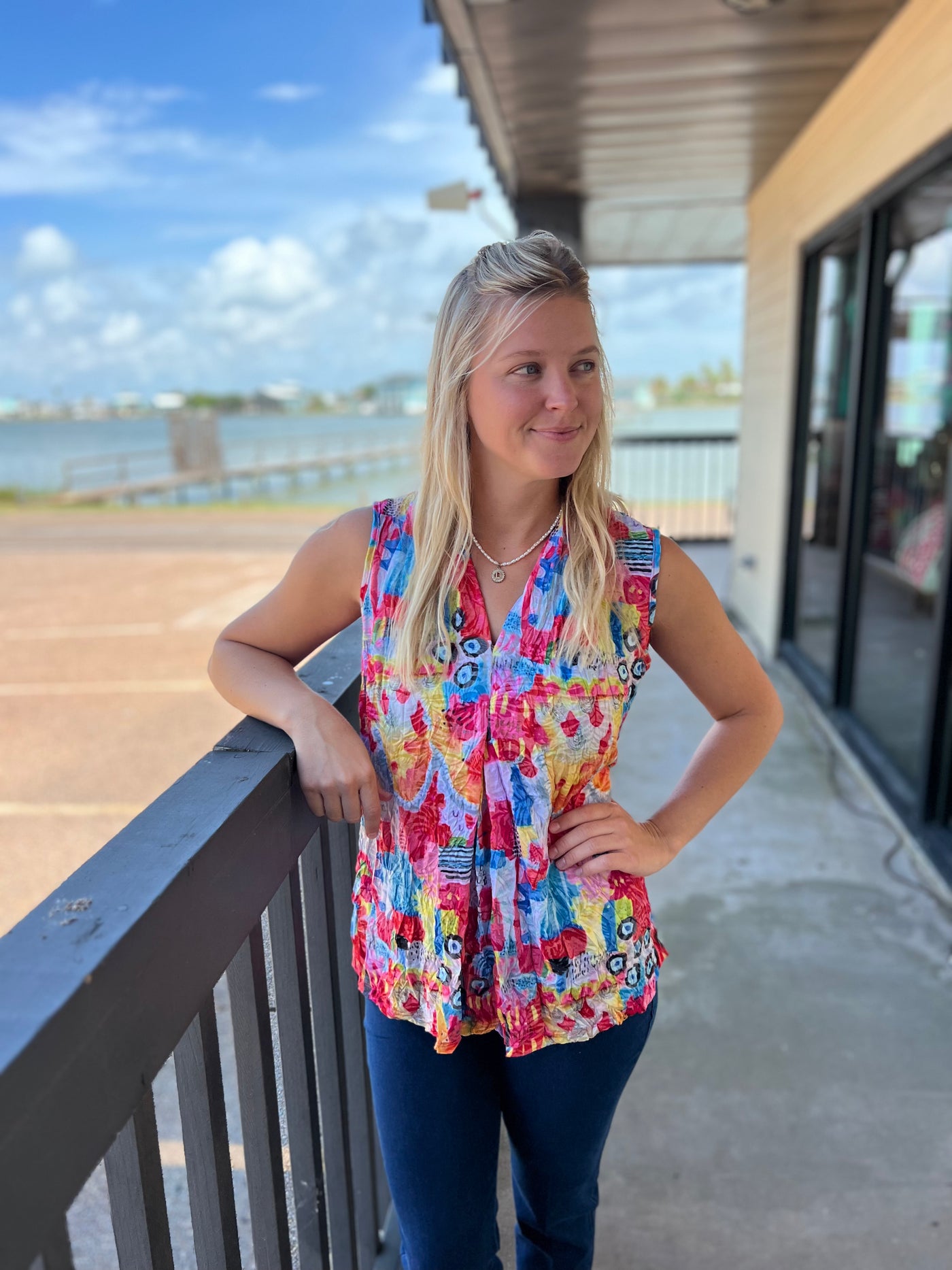 Multi Sleeveless Top