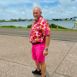 Flamingoes Pink Golf Shirt