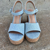 Denim Wedge