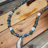 White Feather Necklace