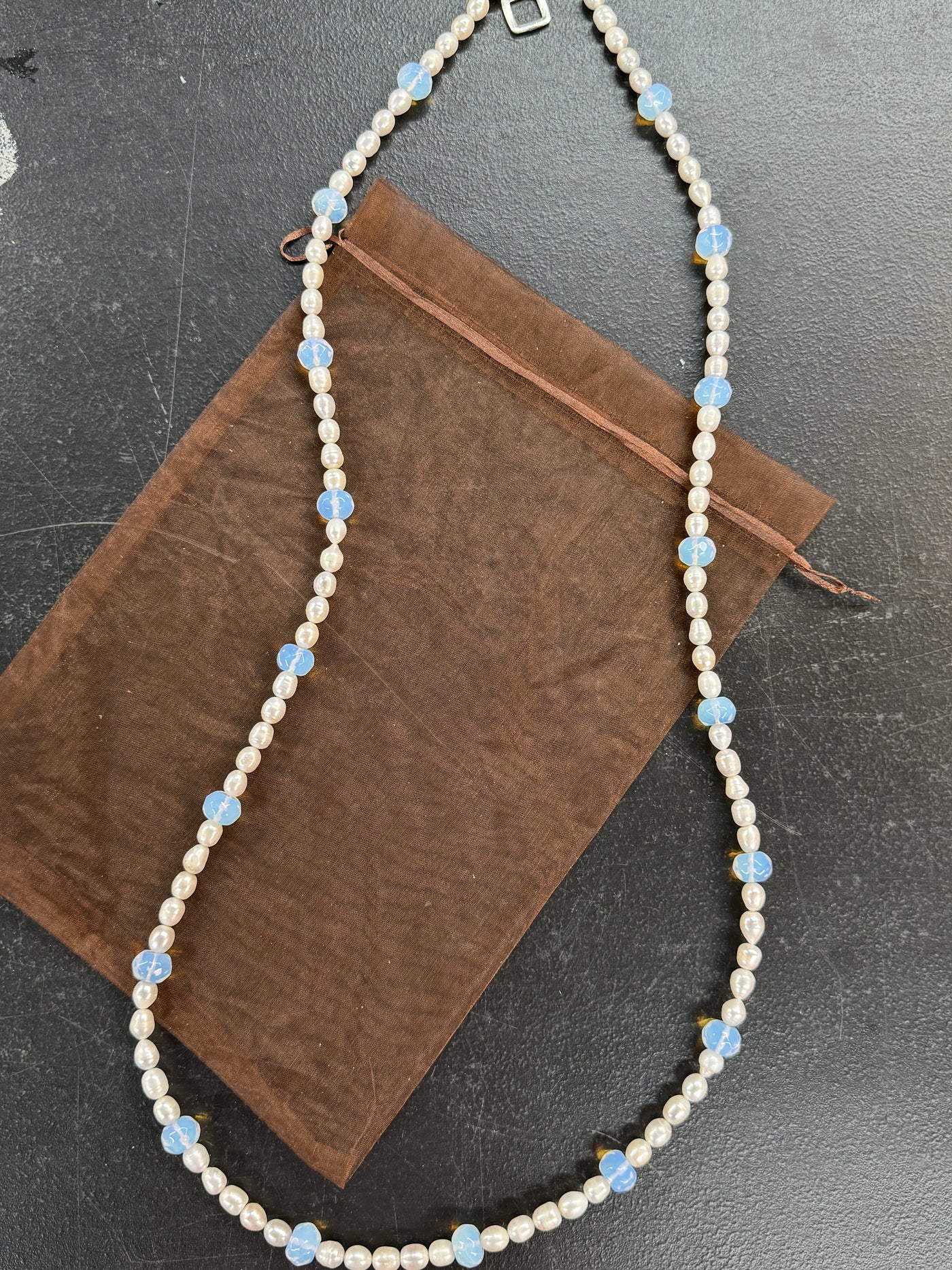 Long Moonstone Necklace