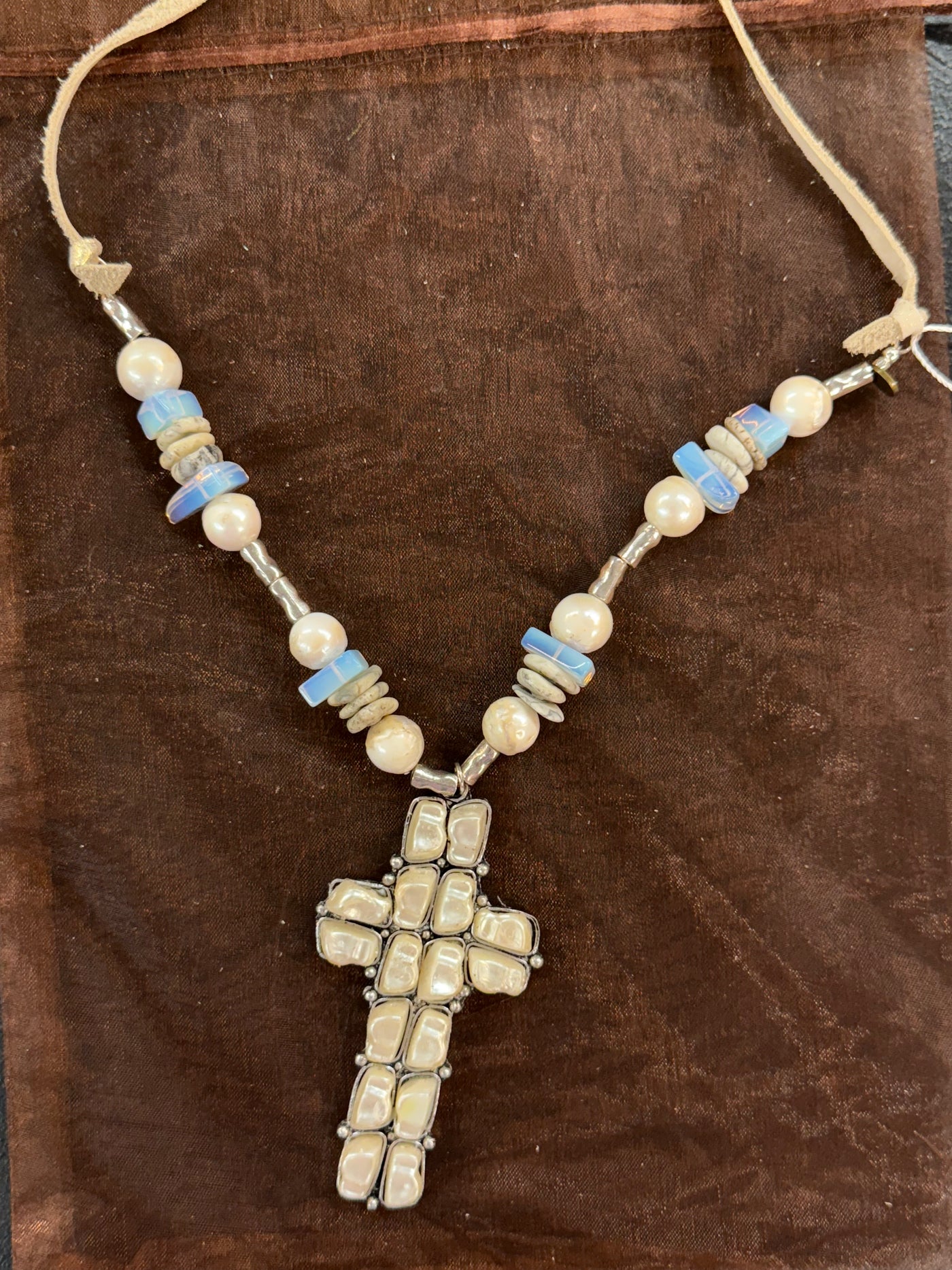 Pearl Cross Necklace