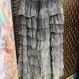 Distressed Ruffle Pant