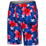 Hibiscus Flower Red Golf Shorts