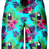 Toucans & Flamingos Golf Shorts