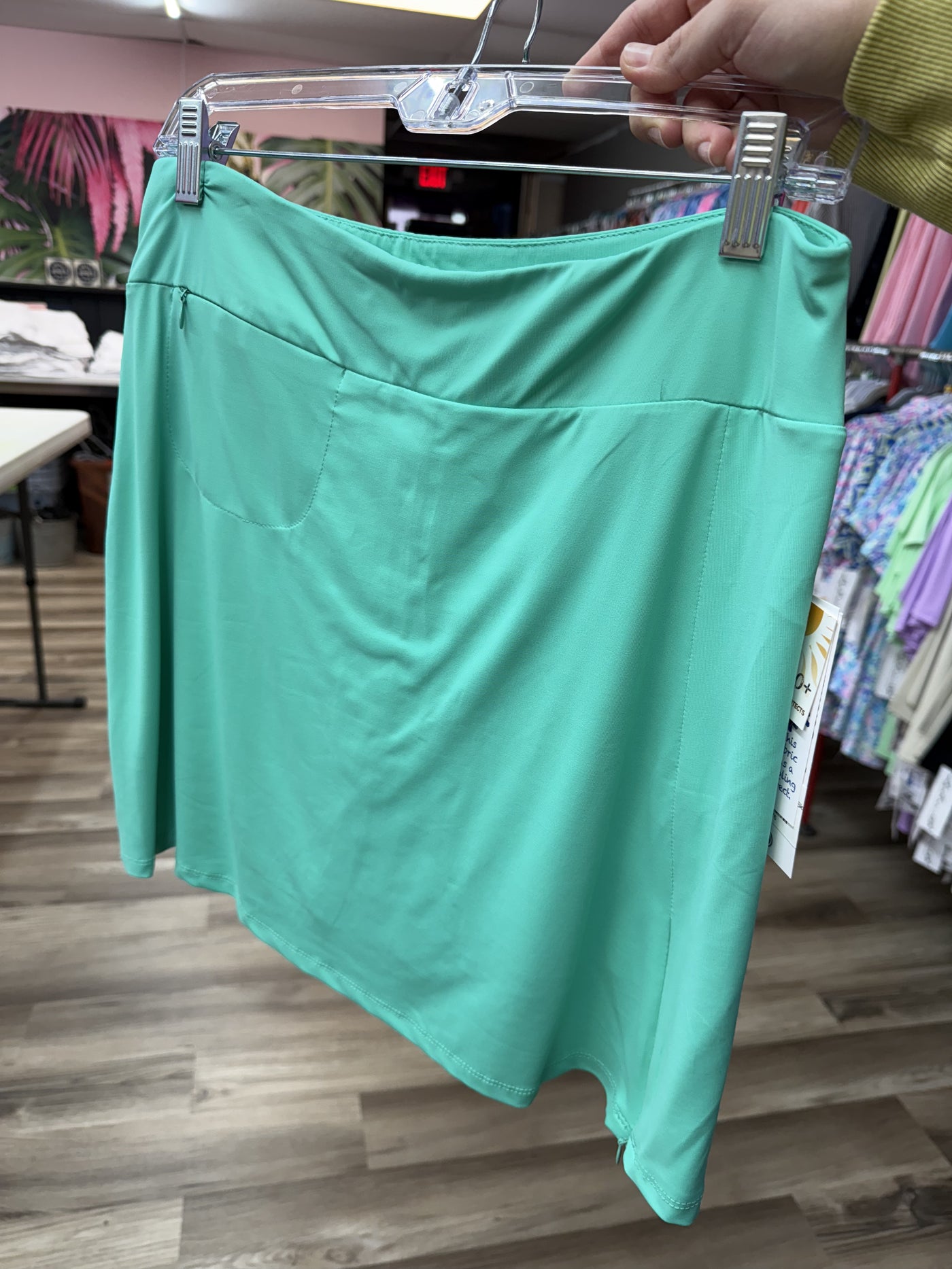 Seafoam Green Zip Skort