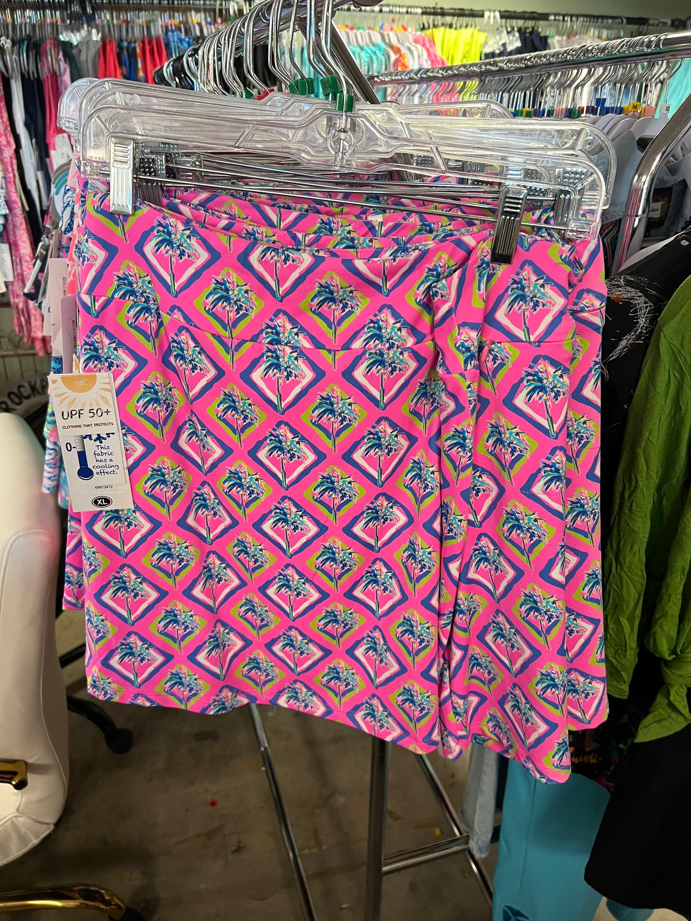 Neon Palm Tree Fun Skort