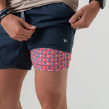 Navy Athletic Short American Liner