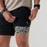 Black Athletic Shorts Camo Lining