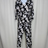 Neutral Flowers 25" Inseam Capri