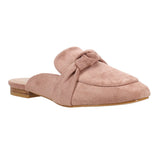 Blush Faux Suede Slide On