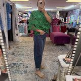 High Rise Relaxed Dark Wash Barrel Jeans