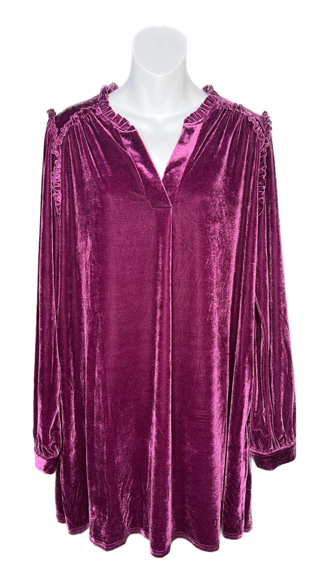 Plum Velvet Dress