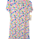 White Wine Short Sleeve Dress