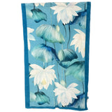 Blue and White Kamala Lotus Scarves