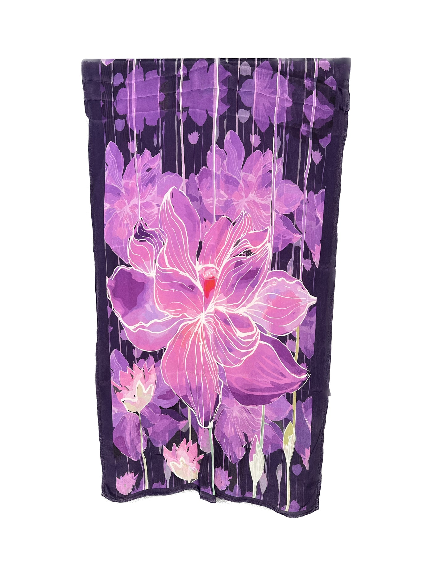Purple Kamala Lotus Scarves