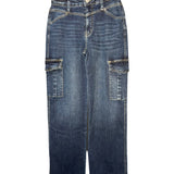 High Rise Wide Cargo Jean