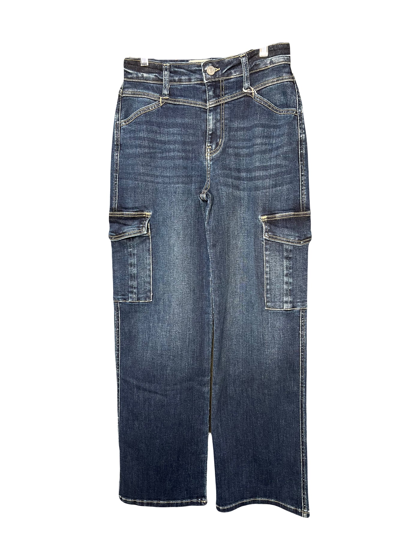 High Rise Wide Cargo Jean