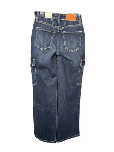 High Rise Wide Cargo Jean