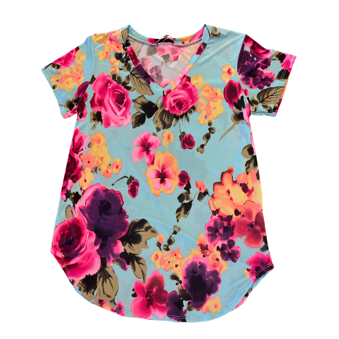 Bold colorful hues on min background scoop bottom top
