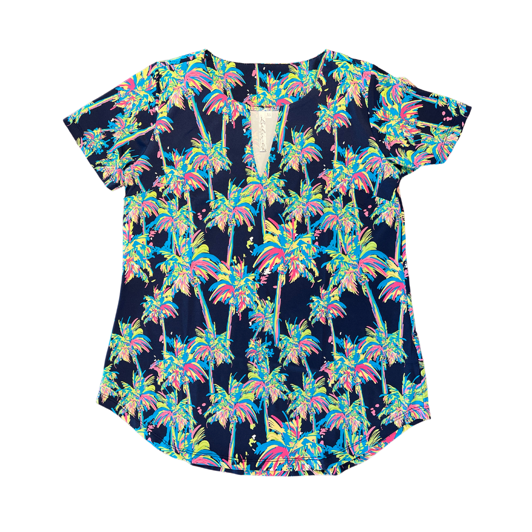 MCPT Short Sleeve Keyhole Top