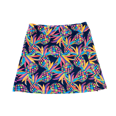 Multi Color Pineapple Zip Skort