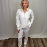 Pearl White Joggers