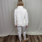 Pearl White Joggers