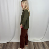 Mahogany Corduroy 28" Pocket Trouser