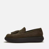 Suede Tassel Loafers