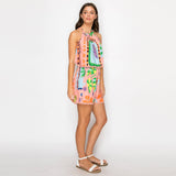 Tropical Cotton Top & Shorts Set