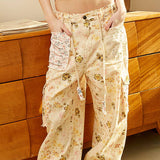 Floral print cargo pants
