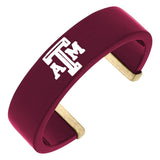Texas A&M Cuff Bracelet in Maroon