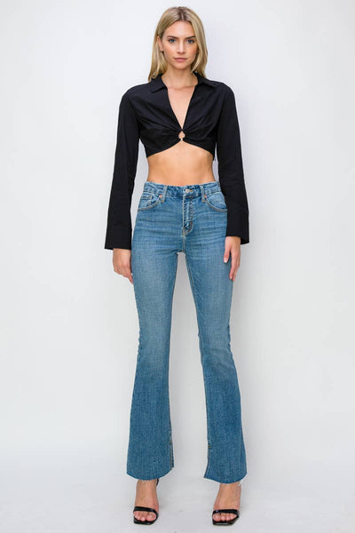 HIGH RISE FLARE JEANS: 5 (26)
