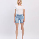 SUPER HIGH RISE DENIM SHORTS