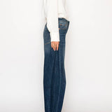 High Rise Relaxed Dark Wash Barrel Jeans