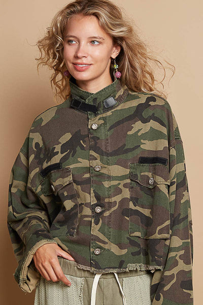 semi-cropped camo jacket