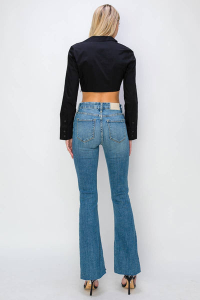 HIGH RISE FLARE JEANS: 5 (26)