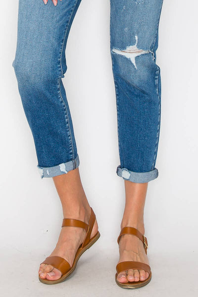 HIGH RISE TAPERED LEG JEANS: 5 (26)