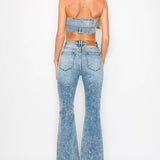 HIGH RISE SUPER STRETCH FLARE WITH SEAMED FRONT JEANS: 11 (29)