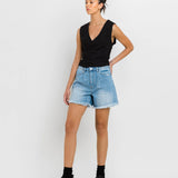 SUPER HIGH RISE PLEATS SHORTS