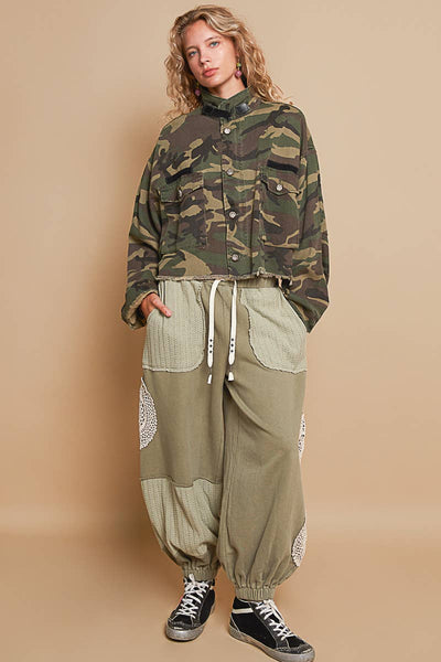 semi-cropped camo jacket