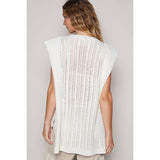 Graphic lettering sleeveless top