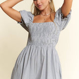 PLUS SIZE STRIPE JUMPSUIT