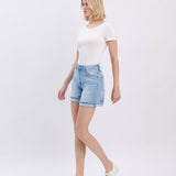 SUPER HIGH RISE DENIM SHORTS