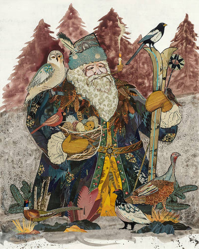 SANTA CLAUS Vintage 16 X 20